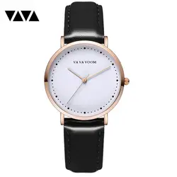 2018 женские часы Кожаный ремешок наручные часы Повседневная деловая мода кварцевые в простом стиле лучший бренд класса люкс forrelogio masculino