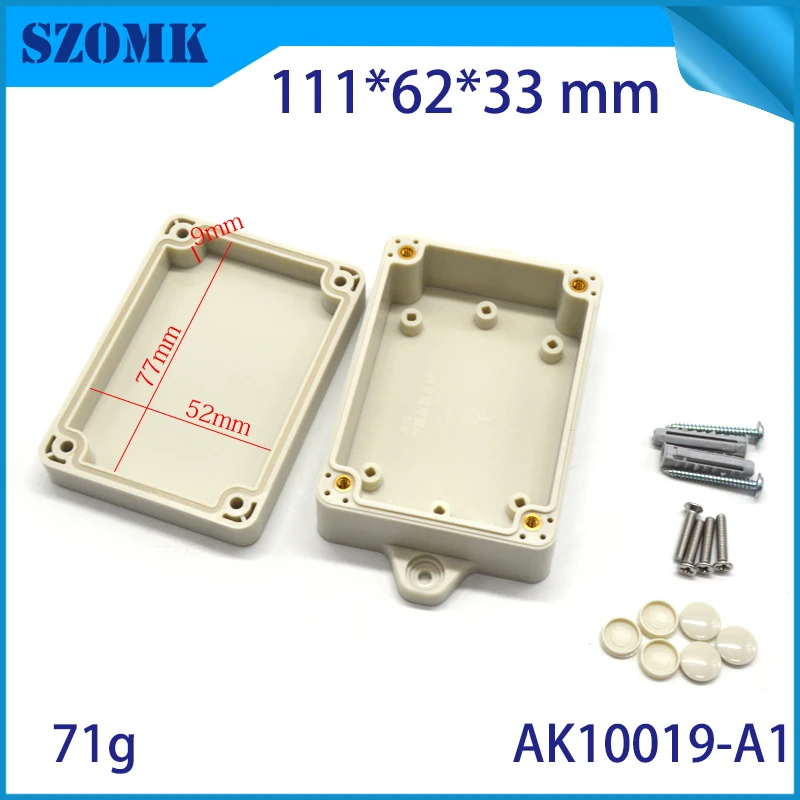 szomk waterproof plastic enclosure for electronics plastic case small instrument housing junction box customizable equipment enclosure IP68 waterpr housing  (7)