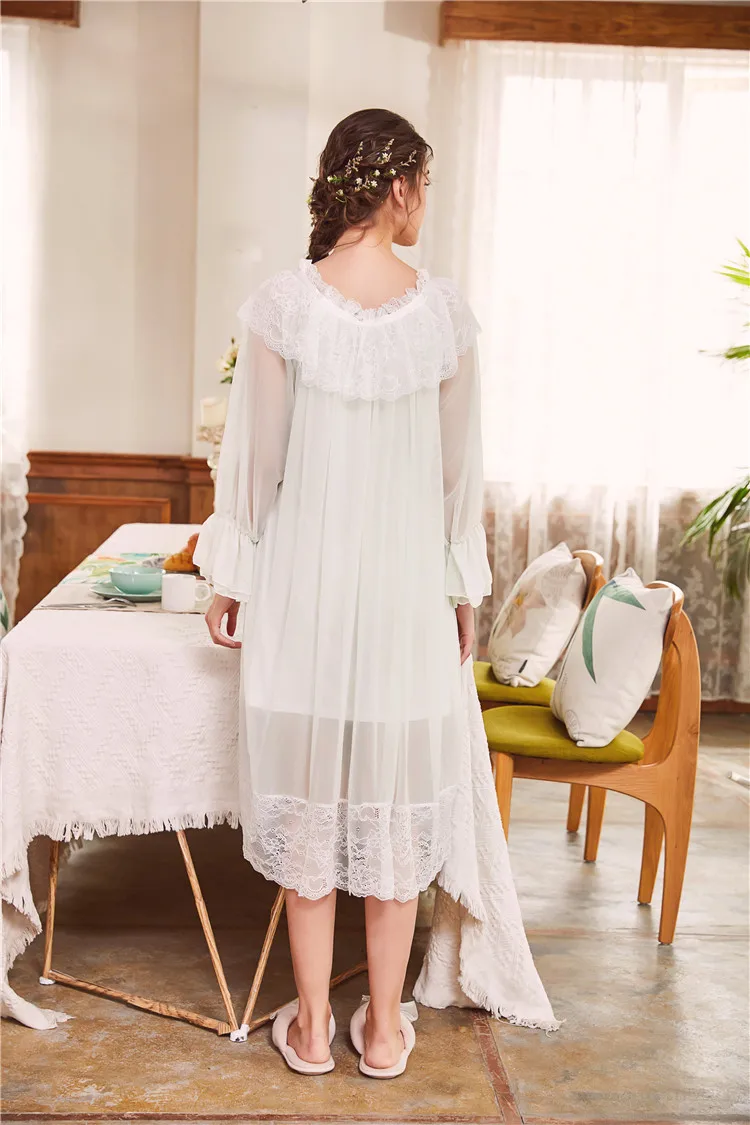 long sleeve Night Dress Women