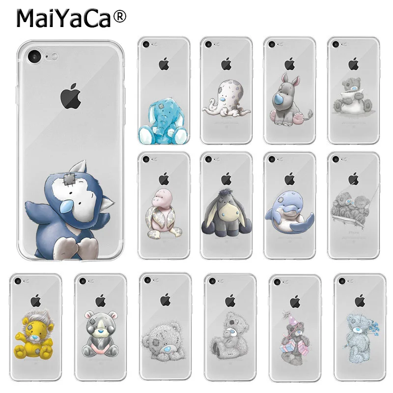 Мягкий чехол для телефона MaiYaCa Animal dolls Teddy Me To You Bear из ТПУ высокого качества Apple iPhone