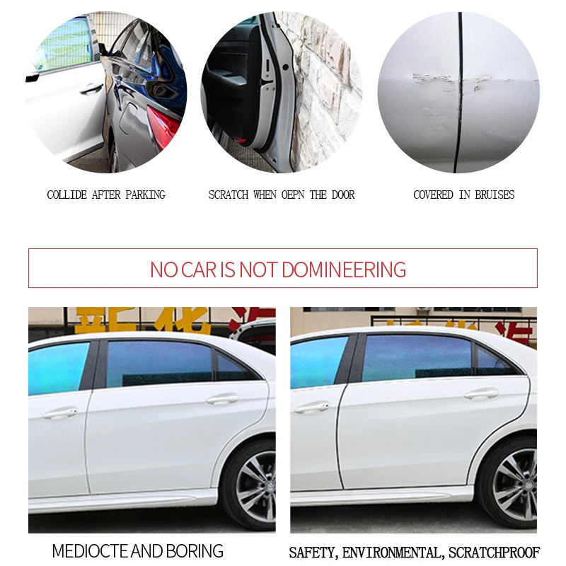 Car Anti Collision Side Door Protection Strips Rubber Edge Doors