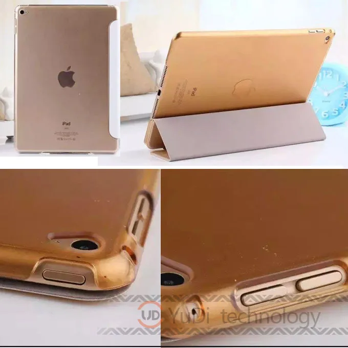 PU Leather Front Smart Cover cases + Crystal Hard Back Case For New Apple iPad Air 2 Multi-Color for ipad 6 air 2 cover PU Leather Front Smart Cover cases + Crystal Hard Back Case For New Apple iPad Air 2 Multi-Color for ipad 6 air 2 cover