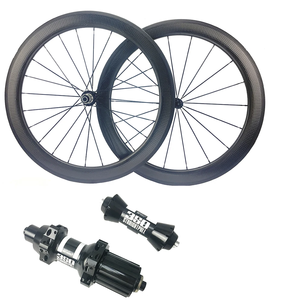 

NSW 58mm Dimple Carbon Wheel 45/50/454/80mm Clincher Road Bike Wheelset DT350s Hub Straight Pull Aero spokes 700C