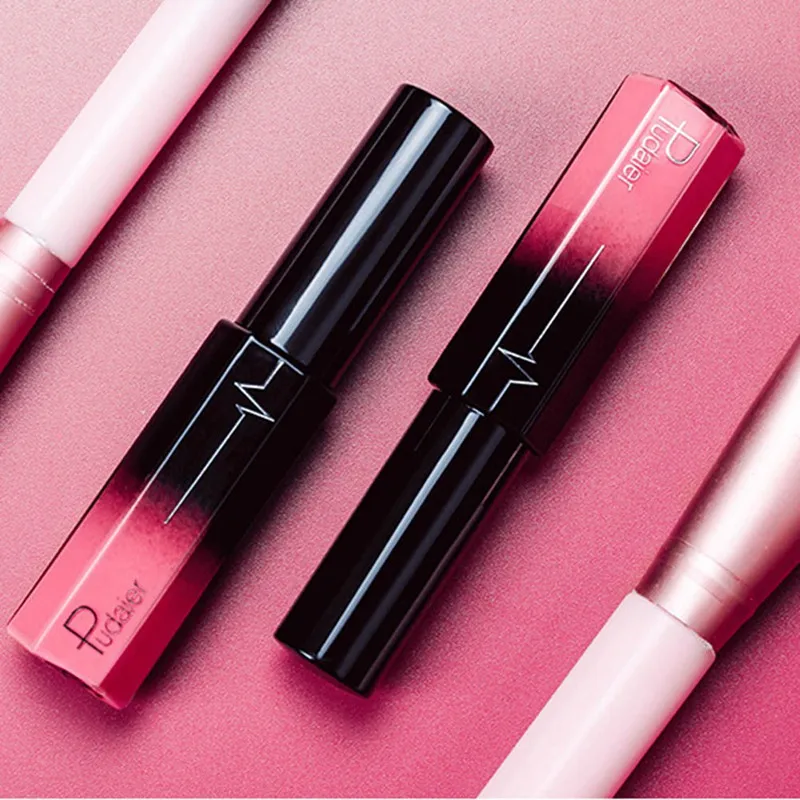 

1Pcs Pudaier Moisturizing Semi Matte Liquid Lip Gloss Glitter Flip Contrast 29 Colors Pigment Diamond Waterproof Liquid Lipstick