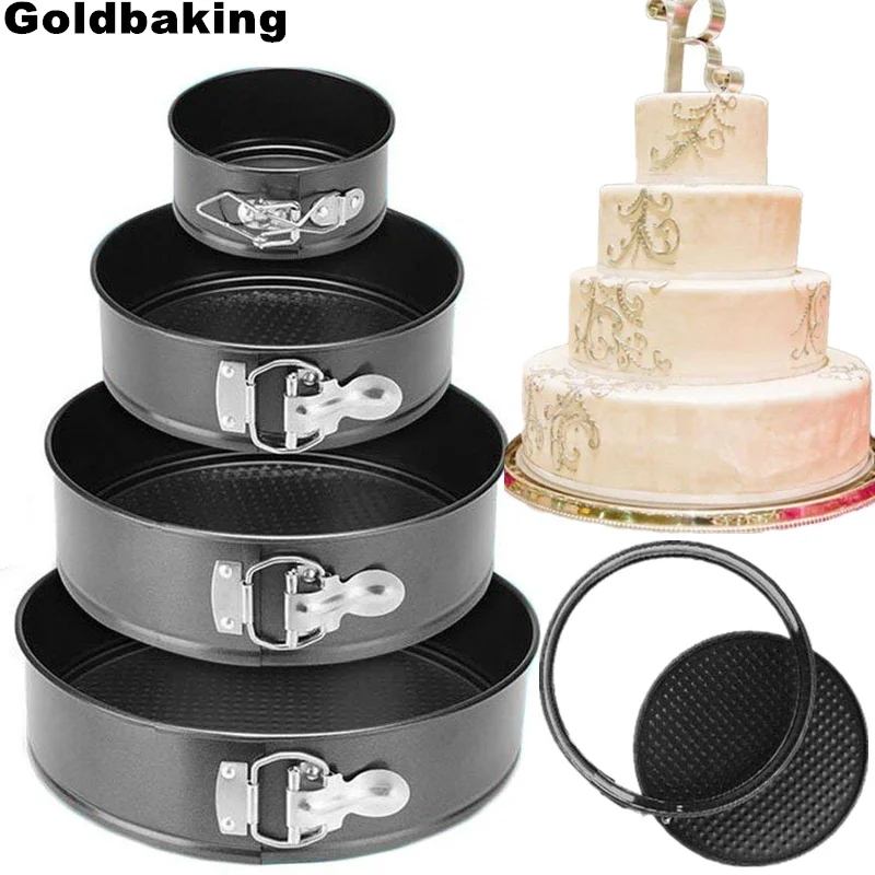 

Goldbaking Leakproof Springform Cake Pan Nonstick Cheesecake Mold Removable Bottom Cake Pan 4/7/9/10 Inch
