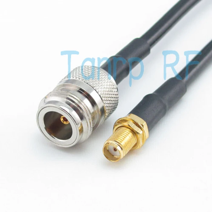 

Freeshipping! N female jack to SMA female jack RG58 RF Pigtail coaxial jumper cable 20inch 50CM Wholesale