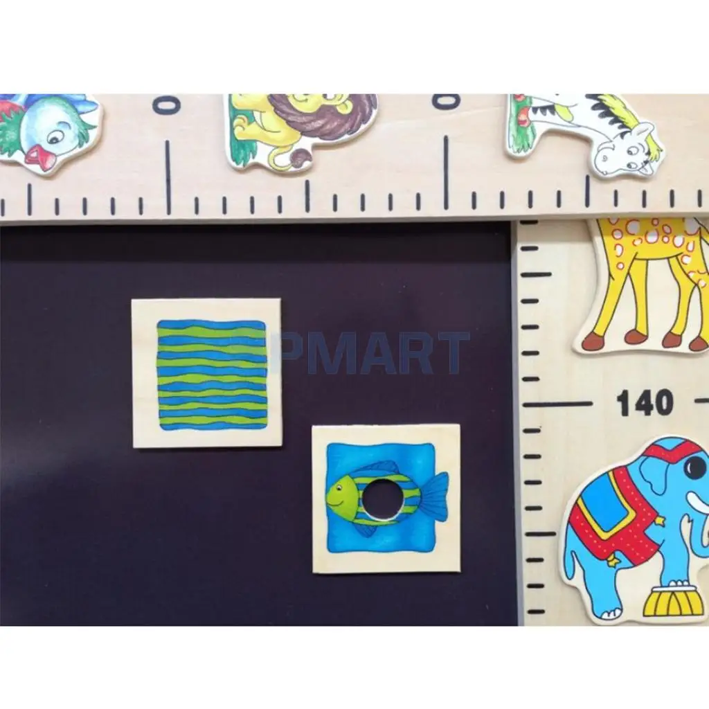 Wooden Animal Board Animal Body Matching Game Memory Game for Kids Toddler