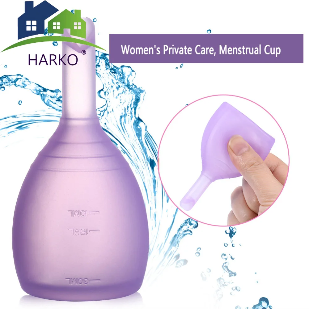 Buy 1/2pcs Women Medical Silicone Menstrual Cups Lady