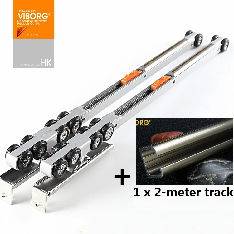 Closet Sliding Door Hardware Set American Style Interior Sliding Double Barn Door Hardware Byp Wood Roller Closet Track Kit Set 5ft