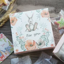 13,5*13,5*5 см 10 шт Кролик Кукла для вас бумажная коробка для конфет печенья коробки для хранения Валентина подарок упаковка Свадьба Рождество использование