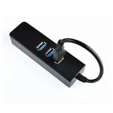 NOYOKERE USB3.0 практичный высокоскоростной 3 порта концентратор 10/100/1000 Мбит/с RJ45 LAN проводной сетевой адаптер сеть эфира