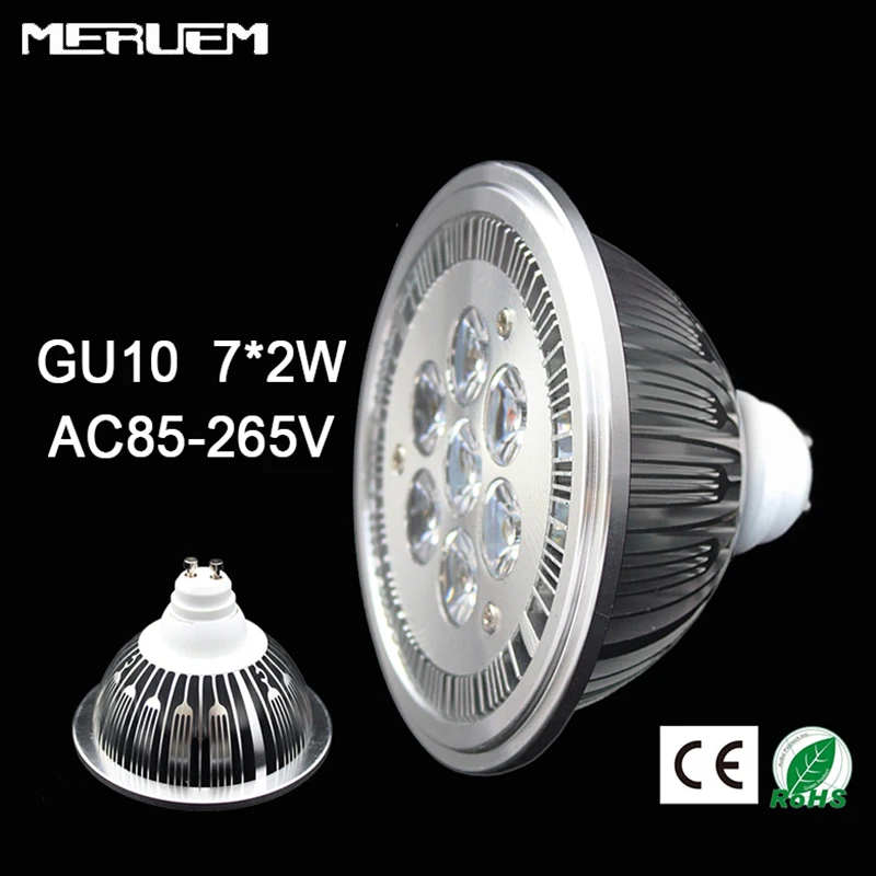 

GU10 ES111 QR111 AR111 LED lamp 14W Spotlights Warm White /Nature White/Cool White Input AC 85-265V 3 years warranty