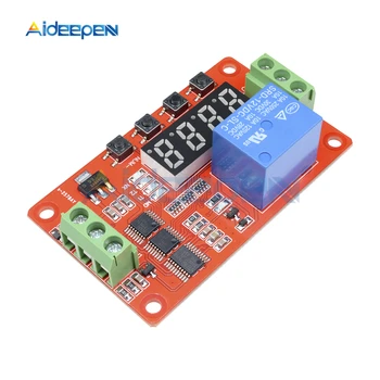 

12V DC Multifunction Self-lock Auto-lock Relay PLC Cycle Delay Time Timer Switch Module PLC Home Automation Delay Module