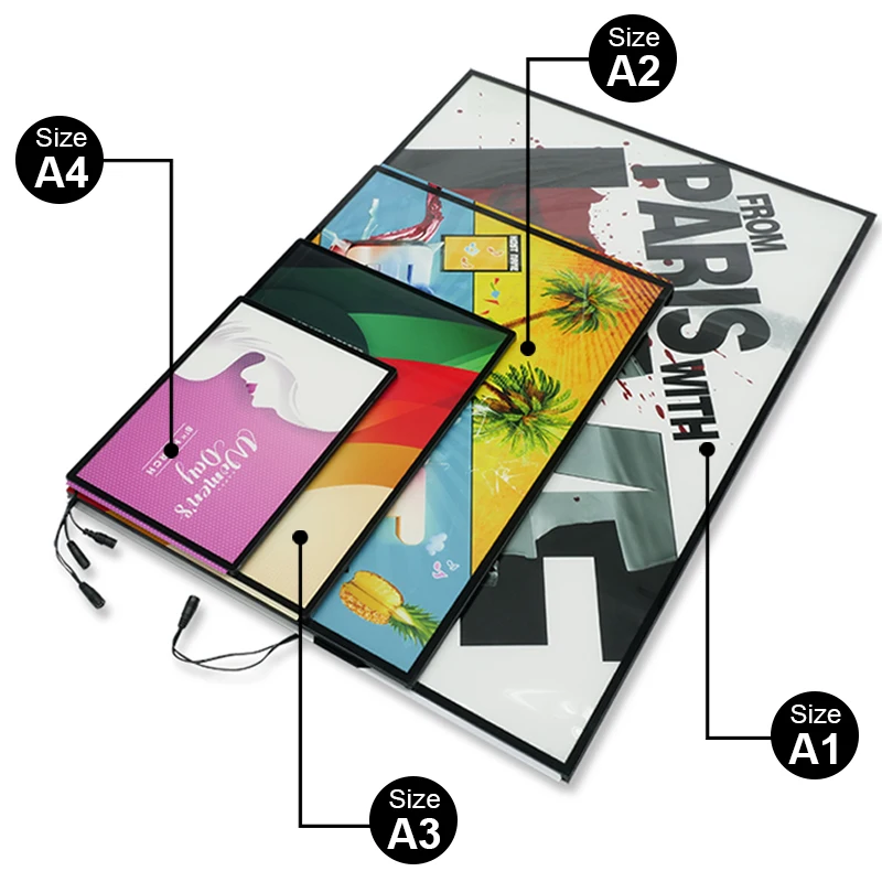 A1/A2/A3/A4 рекламный светодиодный Плакат рамка светильник коробка рестораны алюминиевый светодиодный меню Панель светильник коробка Маркетинг продукты светильник Коробки