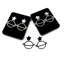 6 пара/лот ювелирные изделия с металлической звездой Планета Земля серьги для женщин