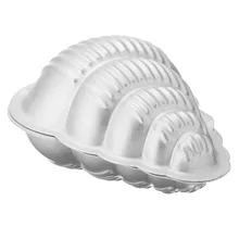 2Pcs Crafting Metal Bath Bomb Mold Aluminum Bath Bomb Mold Set Fizzy Conch Shape DIY Aluminum Molds Pan Mold Tools