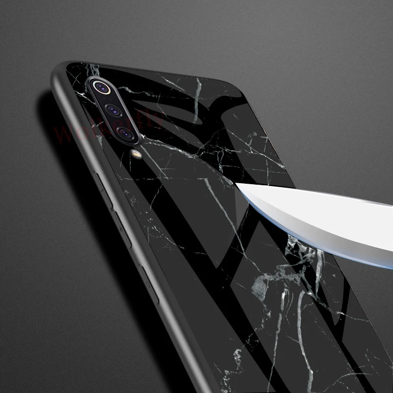 Tempered Glass Case For Xiaomi Mi 9 SE Mi 8 Lite A1 A2 Max 3 Mix 3 6X Cover On Redmi Note 7 5 6 Pro 4X 6A 5 Plus S2 Marble Cover