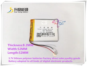 

3.7V 2500MAH 825252 805050 Polymer lithium ion / Li-ion battery for tablet pc cell phone power bank mp3 mp4