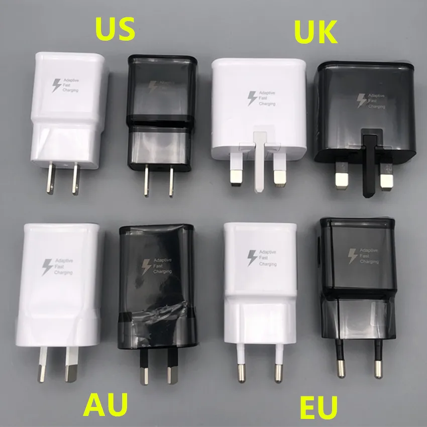 oem 9V-1.67A 5 V 2A США/ЕС/AU/Великобритания Plug Быстрая зарядка USB адаптер для путешествий Быстродействующее зарядное устройство для S6 S7 S8 S9 S10