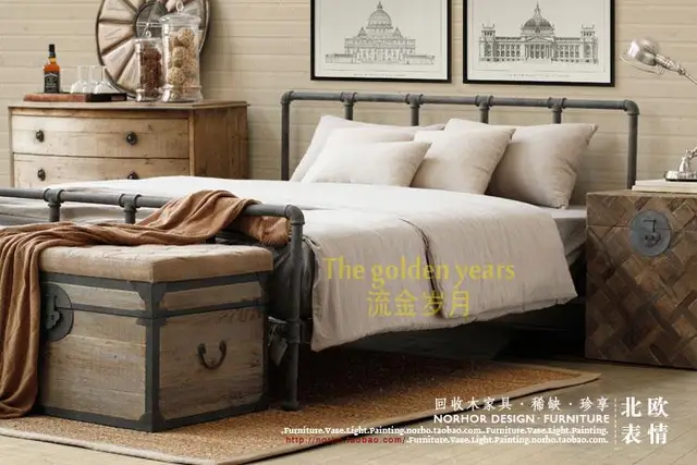 American Loft Bed Pipes Iron Beds Retro To Do The Old American Loft Bed Pipes Iron Beds Retro To Do The Old Style French Country Wrought