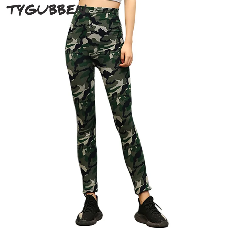 TYGUBBEN 2018 New camouflage legging athleisure harajuku sportswear push up leggings for fitness clothing bandage pants sale Leggings