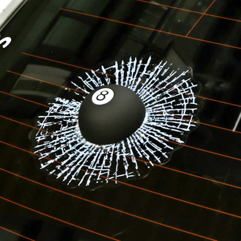 Aliauto автомобильный Стайлинг смешная 3D Автомобильная наклейка и наклейка черный 8 мяч хит украшение на окно для Volkswagen Golf Polo Toyota BMW