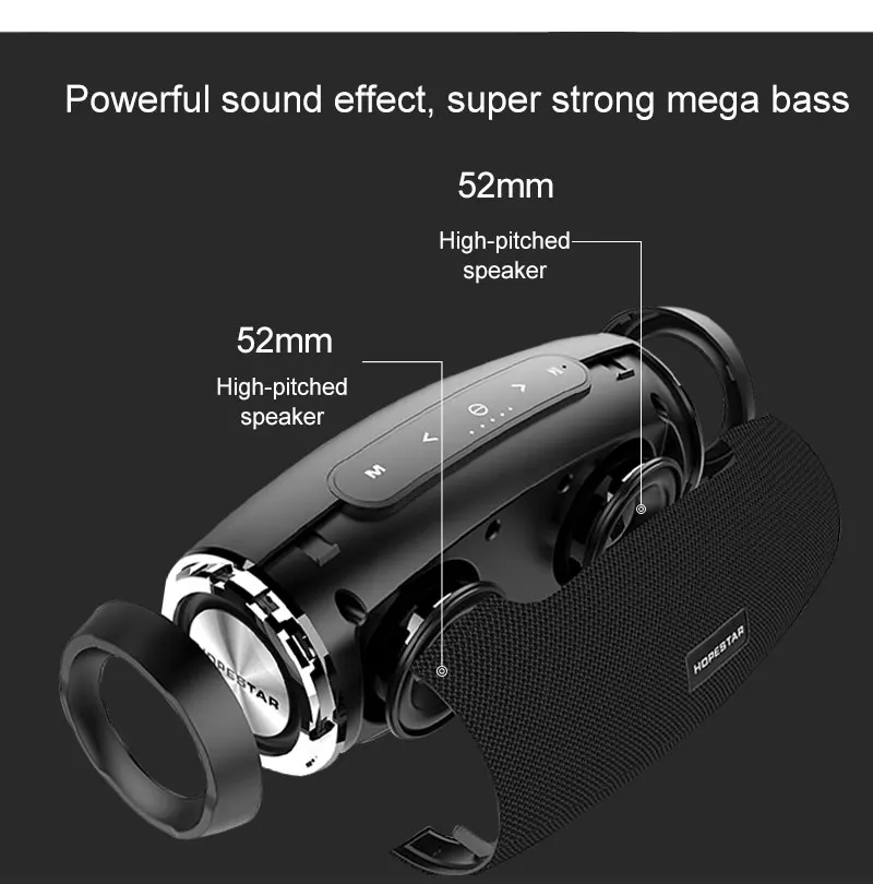 Hopestar H27 Мини регби водонепроницаемый динамик Bluetooth динамик s Портативный беспроводной стерео колонка Душ с 3,5 мм AUX звуковая коробка