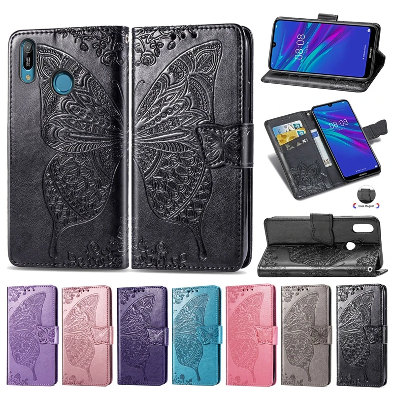 

For Huawei Y6 2019 Case Leather Flip Cover Phone Case For Hawei Y6 2019 Y 6 Pro Prime Y6Pro Y6Prime Y62019 MRD-LX1F Case 6.09