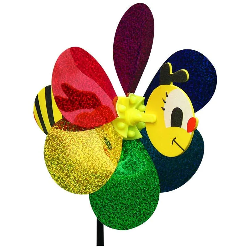 Cartoon Animal Colorful Sequins Windmill Wind Spinner Home Garden Yard Decor HotColor random | Дом и - Цена: 