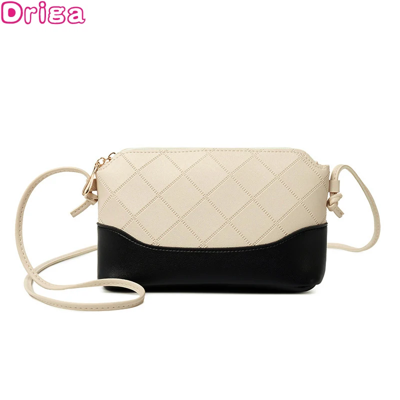 

DRIGA women famous brand fashion Plaid Crossbody bag Hot sale women leather messenger bags Shoulder mini bag Small Handbags