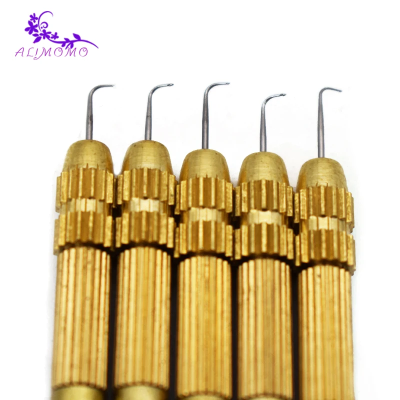 Bronze Ventilating Holder And Needle Wig Making Kit 4pcs/pack Hair