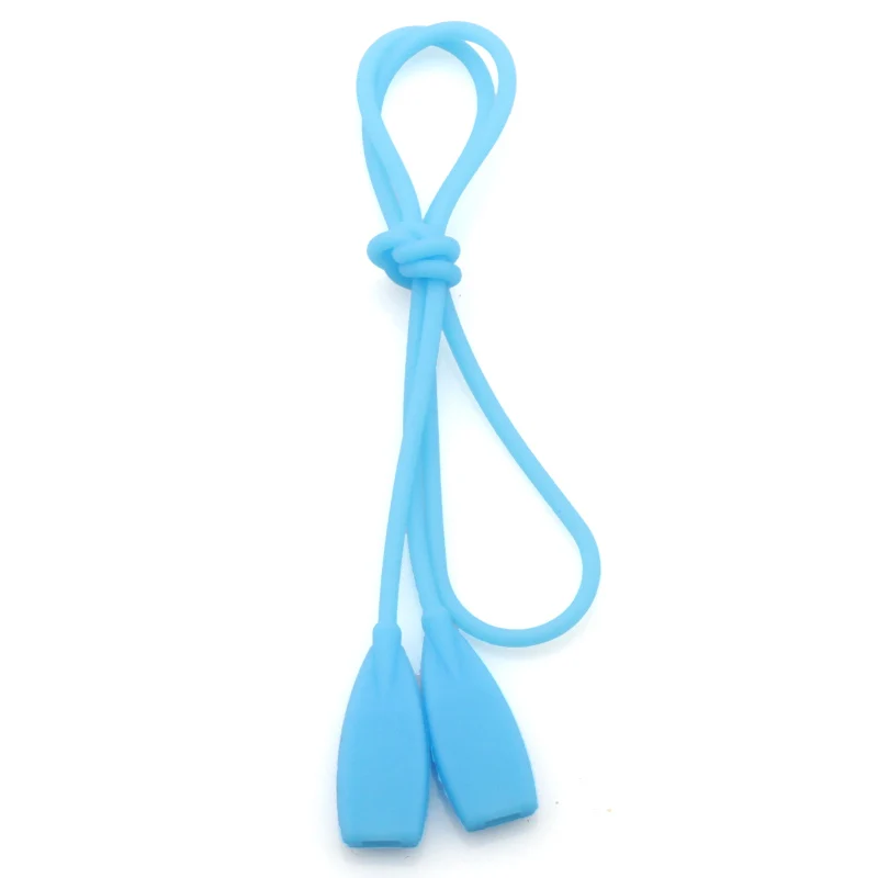 Light Blue 20 шт. высокие эластичные противоскользящие квадратные силиконовые солнцезащитные очки шнуры цепочка для очков держатель шнура веревка - Цвет: Light Blue