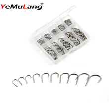 YeMuLang 70 шт./кор. Высококачественная карбоновая Сталь крючки для океана рыболовные крючки снасть YG166