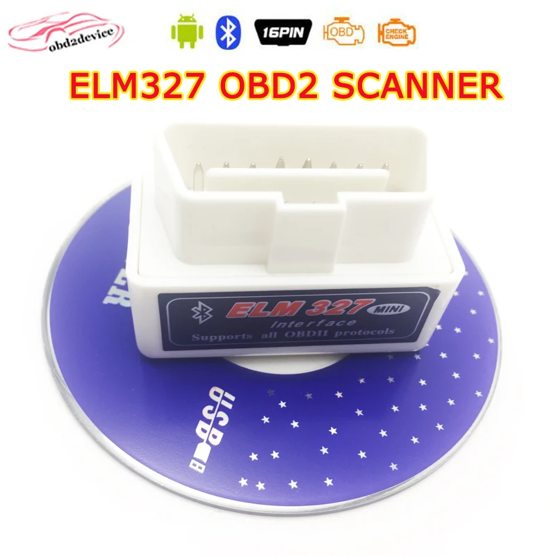 Автомобильный диагностический сканер ELM327 Bluetooth V2.1 ELM 327 OBDII считыватель кодов OBD2