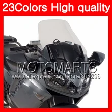 23Colors Windscreen For KAWASAKI NINJA GTR1400 08 09 10 11 GTR 1400 2008 2009 2011 GTR-1400 Chrome Black Clear Smoke Windshield