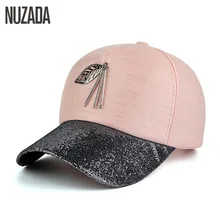 Бренд NUZADA 2017 Весна Лето Осень женщины мужчины snapback бейсболка кости шляпы Хип-Хоп металлических листьев высокой ранга кепках 