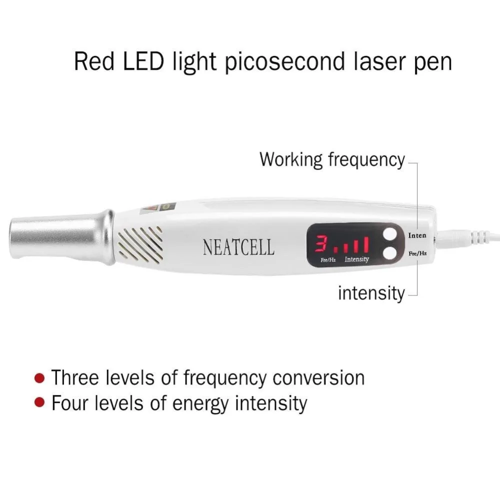 Красивая лазерная ручка Picosecond для удаления веснушек, татуировок, молей, кожи, темных пятен, пигмента, лечение акне, лазерная ручка Picosecond