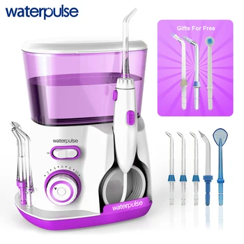 

Waterpulse V300 800ml Oral Dental Irrigator 8 Tips Water Flosser Oral Care Water Floss Dental Irrigation Flosser Water Flossing