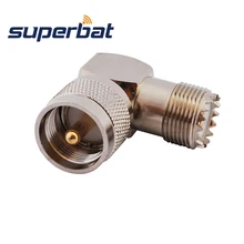 Superbat 5 шт. UHF адаптер UHF штекер для UHF Женский разъем прямой RF коаксиальный разъем