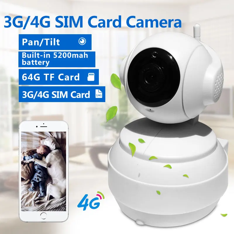 Беспроводная 3g 4G sim-карта Беспроводная камера 720 p/960 P TF карта видео Запись Мини CCTV камера видеонаблюдения. Встроенный аккумулятор