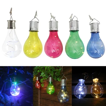 

Solar charger Lamp LED Bulb Wireless Rotatable Waterproof Outdoor Garden Tree Hanging Decoration solar stake lights colorful