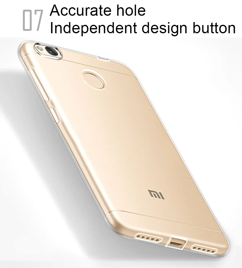 TOMKAS Silicone TPU Case For Xiaomi Redmi 4 4X Mi 5 5X 6 Cases Cover Transparent Fitted Case For Xiaomi Redmi Note 4 Case        (8)