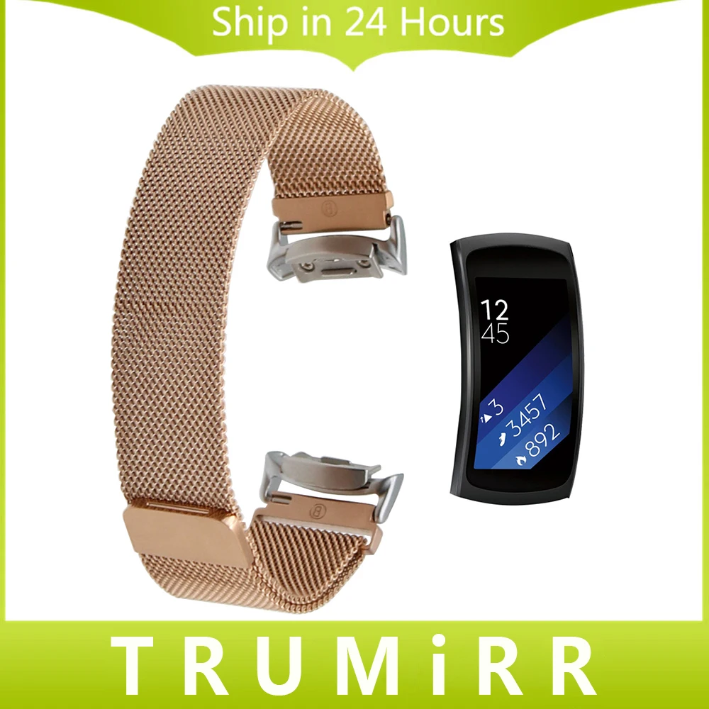 Milanese Watch Band for Samsung Gear Fit 2 SM R360 Stainless Steel Strap Magnetic Clasp Belt