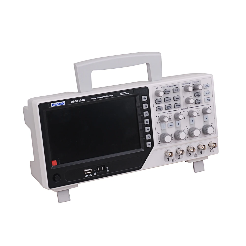 Осциллограф Hantek DSO4104B 100 МГц 1GS/s 4CH EXT DVM USB PC LCD Генератор Функций автоматического