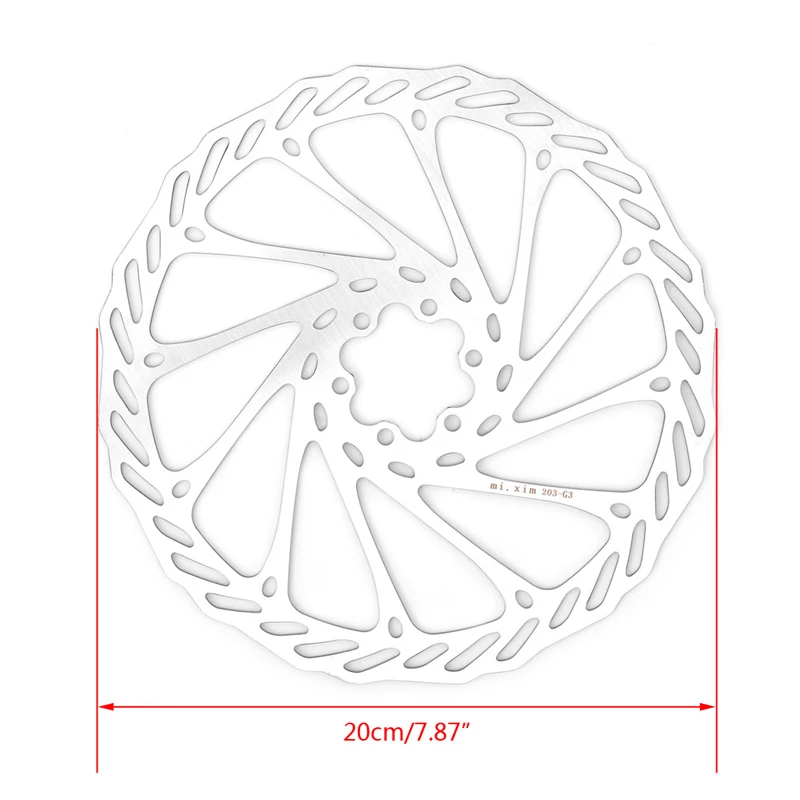 203 мм нержавеющая сталь MTB велосипед дисковый тормоз ротор Горный Дорожный велосипед запчасти для велосипеда
