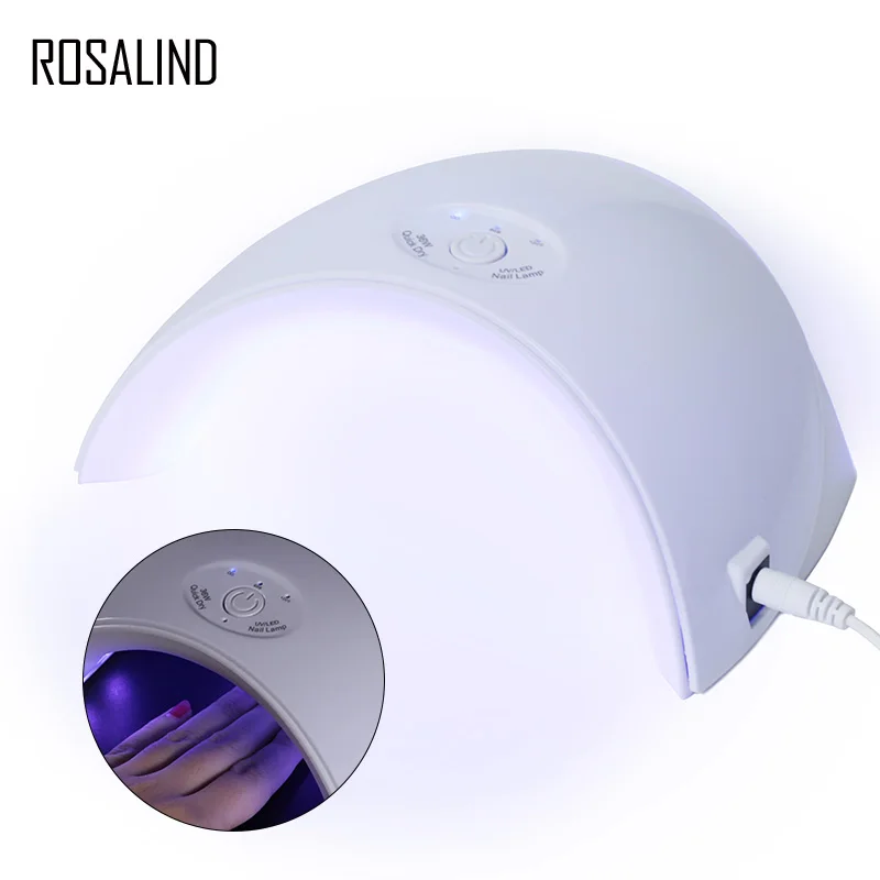 

ROSALIND 36W Nail Dryer UV LED Lamp Nail Polish Dryers Double Power lamp Fast Cured for Machine Manicure With USB Nail Art Tools