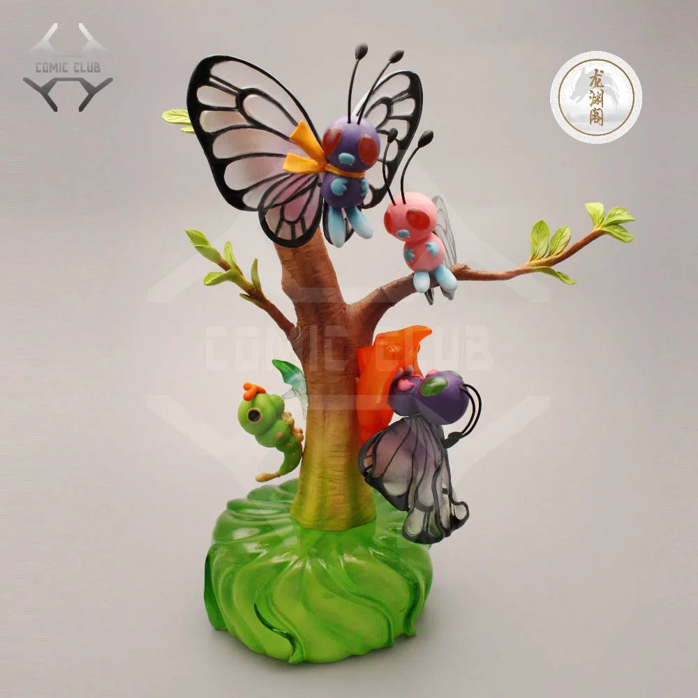 

COMIC CLUB IN-STOCK 20cm Pocket Monsters Butterfree Caterpie Metapod GK resin statue figure for Collection