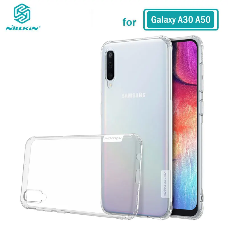 Чехол из ТПУ для Samsung Galaxy A50 A50S A30S Nillkin Nature прозрачный мягкий силиконовый чехол |