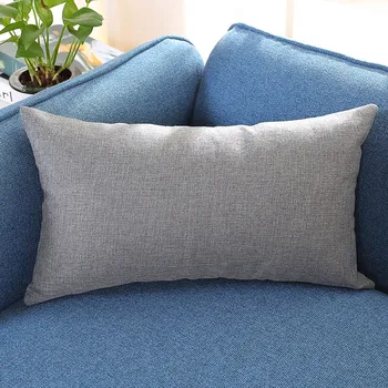 

Pillow case solid color 30X50cm Removable and Washable soft Rectangle Silk Throw Pillow Case Pillowcase#25