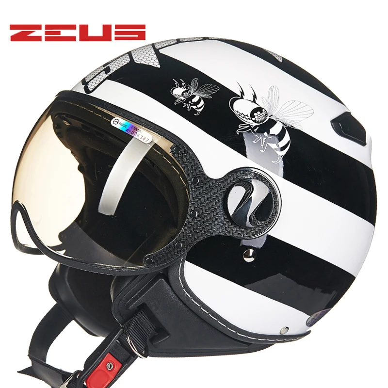 TAIWEN ZEUS moto rcycle шлемы Ретро Винтаж moto rcycle Половина лица шлем moto rbike шлем 210C шлем moto